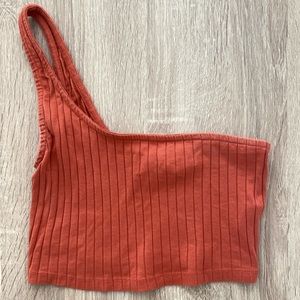 Urban Outfitters One Shoulder Crop Top